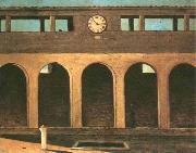 giorgio de chirico Enigma of the Hour oil